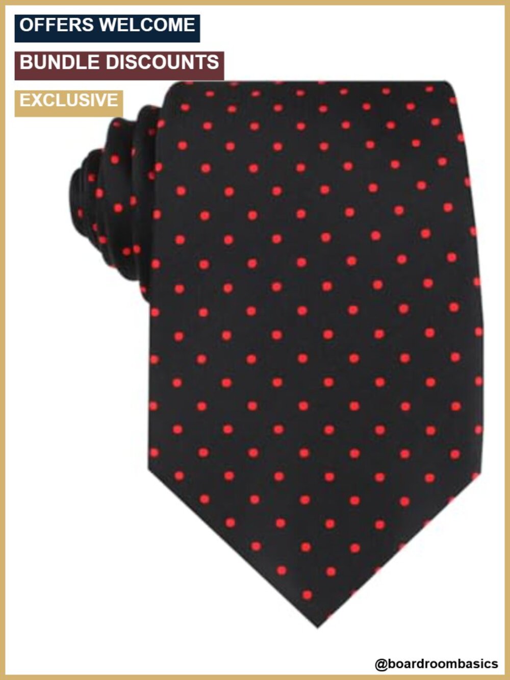 OTAA Polka Dots Necktie Casual Ties for Men Perfect Neck Tie for Groomsmen